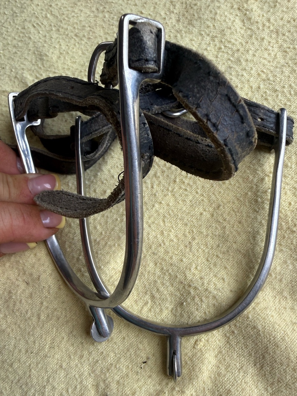 Centaur smooth rowel spurs